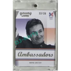 2023/24 Legendary Cards Hlinka Gretzky Cup Young Lions #A-2 Wayne Gretzky Ambassadors Rainbow xx/39