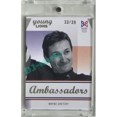 2023/24 Legendary Cards Hlinka Gretzky Cup Young Lions #A-2 Wayne Gretzky Ambassadors Rainbow xx/39