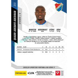 2023/24 Sportzoo Fortuna Liga 2. série #323 Quadri Adebayo Adediran