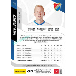 2023/24 Sportzoo Fortuna Liga 2. série #315 Michal Frydrych