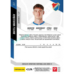 2023/24 Sportzoo Fortuna Liga 2. série #317 Matej Madleňák