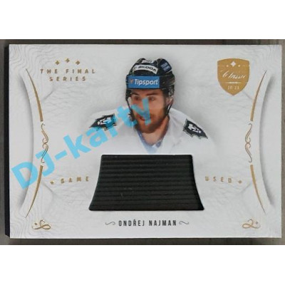 2021/22 OFS The Final Series Ondřej Najman #STI-NAO Game Used Stick Gold PROMO