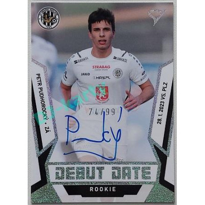 2022/23 Sportzoo Fortuna Liga 2. série #DRS-PP Petr Pudhorocký Debut Date Rookie Auto xx/99