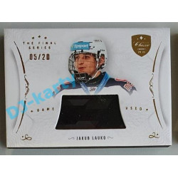 2021/22 OFS The Final Series Jakub Lauko #STI-LAJ 05/20 Game Used Stick Gold
