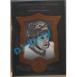 2020 OFS Síň slávy českého hokeje Radoslav Svoboda #SSCH-135 07/25 Black Cut