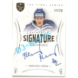2021/22 OFS The Final Series František Ptáček #TFS-FP 17/25 Authentic Signature Gold