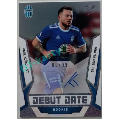 2022/23 Sportzoo Fortuna Liga 2. série #DRS-VK Vasil Kušej Debut Date Rookie Auto xx/99