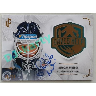 2021/22 Legendary Cards SAVES HELP MEMORABILIA SERIES #SH-037 Miroslav Svoboda Autograph 18/25