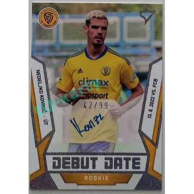 2022/23 Sportzoo Fortuna Liga 2. série #DRS-NK Nedeljko Kovinič Debut Date Rookie Auto xx/99