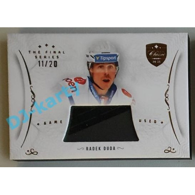 2021/22 OFS The Final Series Radek Duda #STI-DUA 11/20 Game Used Stick Gold