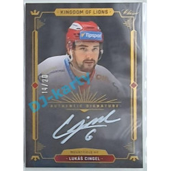 2021 OFS Kingdom of Lions Lukáš Cingel #A27 14/20 Authentic Signature WHITE