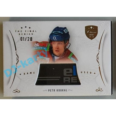 2021/22 OFS The Final Series Petr Koukal #STI-KOP 01/20 Game Used Stick Gold