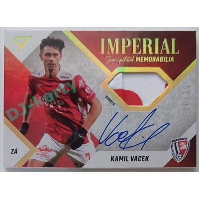 2022/23 Sportzoo Fortuna Liga 2. série #IM-KV Kamil Vacek Imperial Scripted Memorabilia 06/25