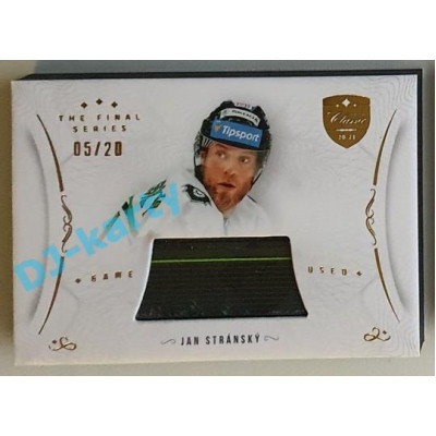 2021/22 OFS The Final Series Jan Stránský #STI-STJ 05/20 Game Used Stick Gold