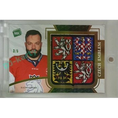 2021/22 MK reprezentace #CS-RG Radko Gudas Czech Emblem EMERALD 3/5