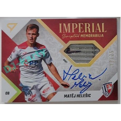 2022/23 Sportzoo Fortuna Liga 2. série #IM-HE Matěj Helešic Imperial Scripted Memorabilia 13/25