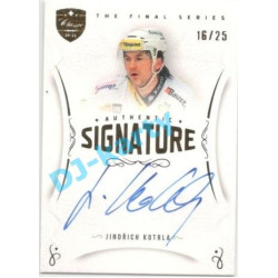 2021/22 OFS The Final Series Jindřich Kotrla #TFS-JK 16/25 Authentic Signature Gold