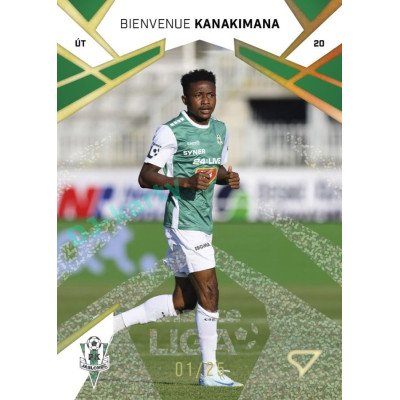 2024/25 Sportzoo Chance Liga 1. série #131 Bienvenue Kanakimana Gold Glitter 15/25