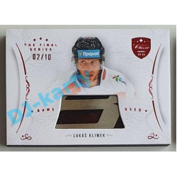 2021/22 OFS The Final Series Lukáš Klimek #STI-KLU 02/10 Game Used Stick Red