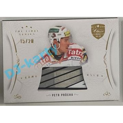 2021/22 OFS The Final Series Petr Průcha #STI-PRP 15/20 Game Used Stick Gold