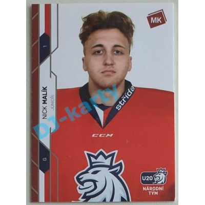 2021 MK reprezentace Nick Malík Junioři #51 18/25 Red