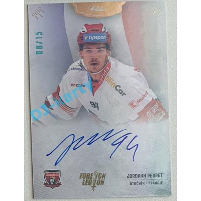 2021/22 OFS The Final Series Jordann Perret #FL-JPE 08/15 Bonus Signature Foreign Legion
