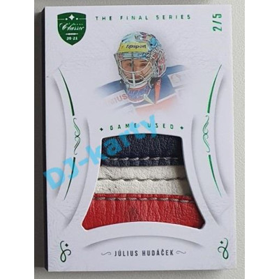 2021/22 OFS The Final Series Július Hudáček #MEM-JD 2/5 Game Used Emerald