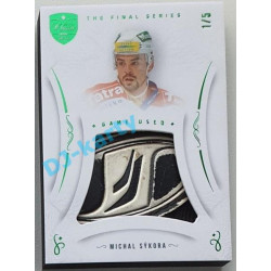 2021/22 OFS The Final Series Michal Sýkora #MEM-MY 1/5 Game Used Emerald