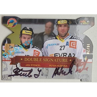 2021/22 OFS The Final Series Jan Štencel/ Peter Hůževka #DS07 14/20 Bonus Signature 13/14 OFS Double Signature