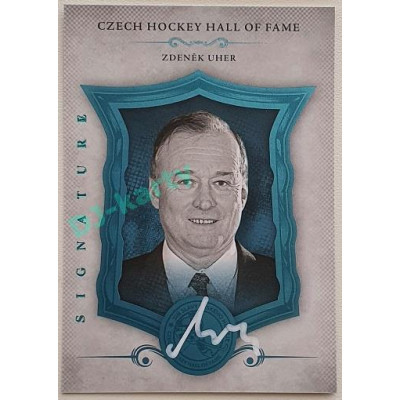 2022 LC Síň slávy českého hokeje UPDATE Zdeněk Uher #SSCH-131 13/20 Signature