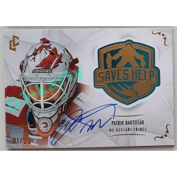 2021/22 Legendary Cards SAVES HELP MEMORABILIA SERIES #SH-001 Patrik Bartošák Autograph 01/25