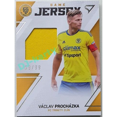 2022/23 Sportzoo Fortuna Liga 1. série #GJ-VP Václav Procházka Game Jersey 69/99
