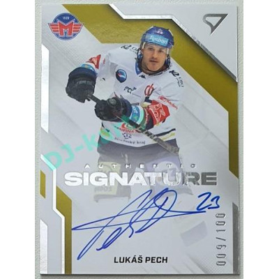 2022/23 Sportzoo ELH 1. série #AS2-LP Lukáš Pech Signature level 2 xxx/100