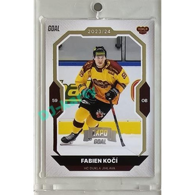 2023/24 Goal cards Chance Liga 2. série #287 Fabien Kočí Expo Silver 1of7