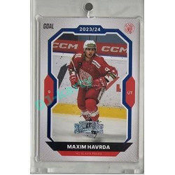 2023/24 Goal cards Chance Liga 2. série #334 Maxim Havrda Blue Expo 1of1