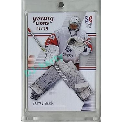2023/24 Legendary Cards Hlinka Gretzky Cup Young Lions #01 Matyáš Mařík Canvas xx/29