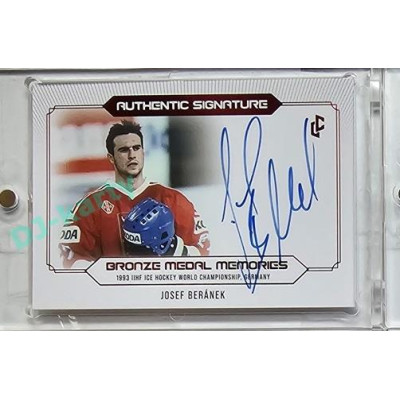 2023 LC Bronze Medal Memories 1993 #AS-23 Josef Beránek Authentic Signature Red parallel 09/10