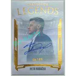 2022/23 Goal Cards Chance Liga 2. série #22 Petr Hubáček Legends Autograph xx/49