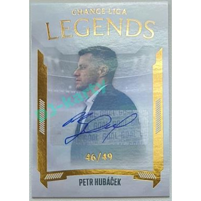 2022/23 Goal Cards Chance Liga 2. série #22 Petr Hubáček Legends Autograph xx/49