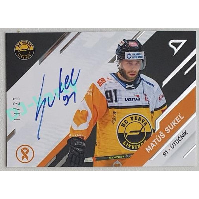 2022/23 Sportzoo O kapku lepší hokej #KNS-MS Matúš Sukel Autograph 13/20