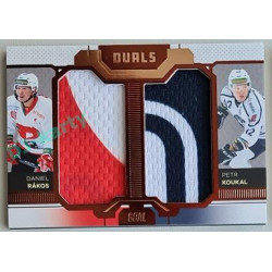 2022/23 Goal Cards Chance Liga Update #D-11 D. Rákos / P. Koukal Duals Jersey Bronze 11/30