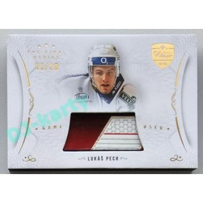 2021/22 OFS The Final Series Lukáš Pech #STI-PEL 03/20 Game Used Stick Gold