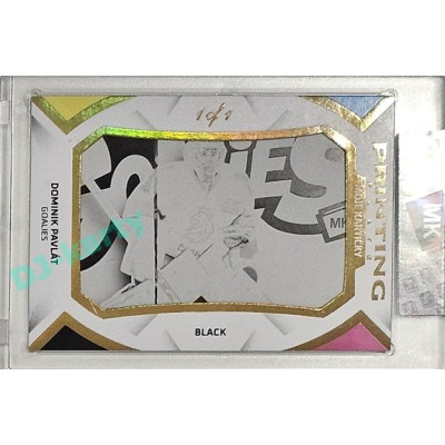 2023 MK The Gamers Extended #PP-DP Dominik Pavlát Goalies Printing Plates 2023 Black 1of1