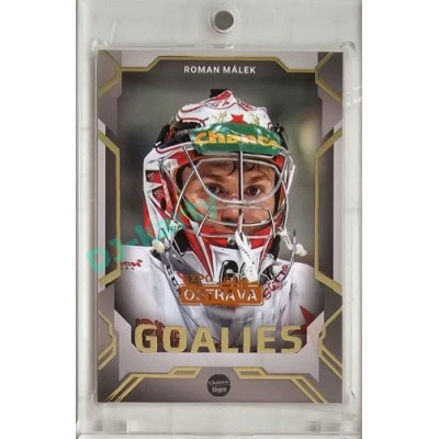 2023/24 Goal cards Chance Liga 2. série #G-22 Roman Málek Goalies Expo Ostrava 1of2