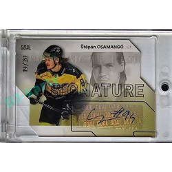 2023/24 Goal cards Chance Liga 1. série #S-42 Štěpán Csamangó Autograph Silver 19/20