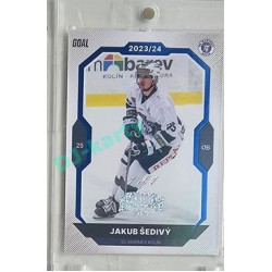 2023/24 Goal cards Chance Liga 2. série #347 Jakub Šedivý Blue Expo 1of1