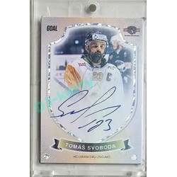 2023/24 Goal cards Chance Liga O kapku lepší hokej #22 Tomáš Svoboda Signature xx/20