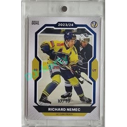 2023/24 Goal cards Chance Liga 2. série #308 Richard Němec Blue 10/10
