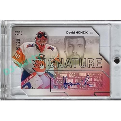 2023/24 Goal cards Chance Liga 1. série #S-43 David Honzík Autograph Silver 19/20