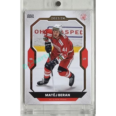2023/24 Goal cards Chance Liga 1. série #138 Matěj Beran Gold 1of20
